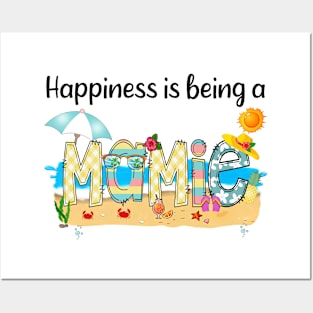 Happiness Is Being A Mamie Summer Beach Happy Mother's Day Posters and Art